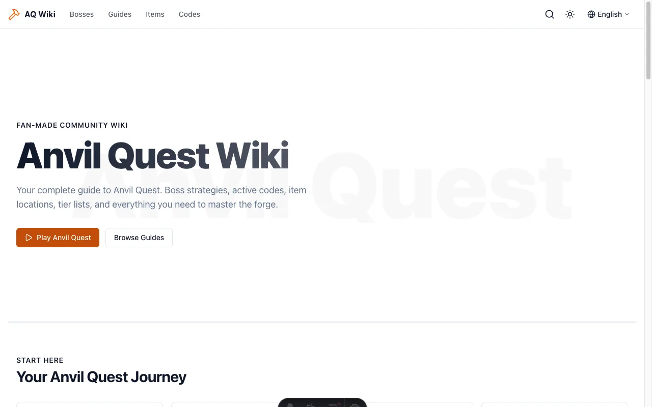 Demo site homepage