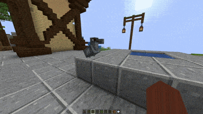A dodo bird model animating based on it's controlling entity's state