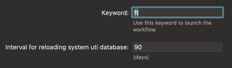 File Type Search - Config