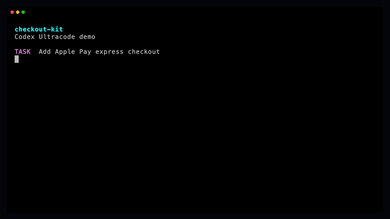 Ultracode running in Codex