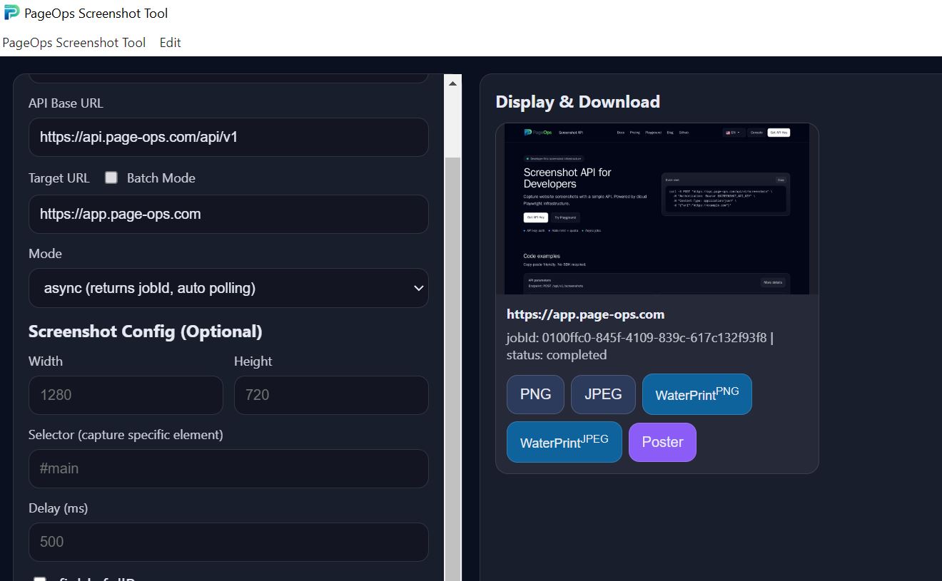 Ejemplo de Captura de Pantalla Generada
