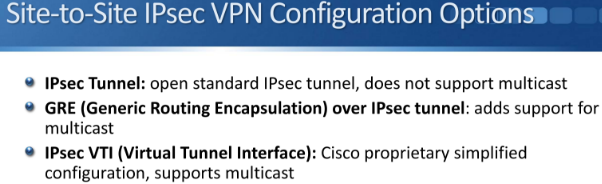 Site-to-site VPN — encrypted tunnel between private networks across the Internet.