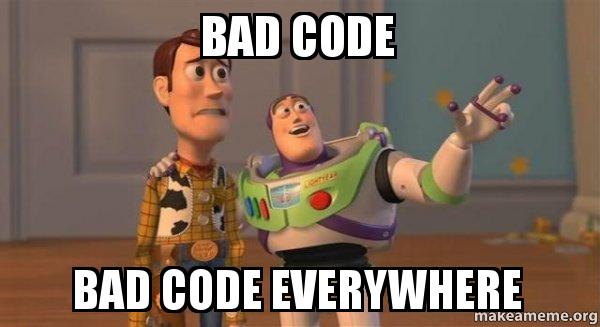 Duplicate code. Duplicate code everywhere.