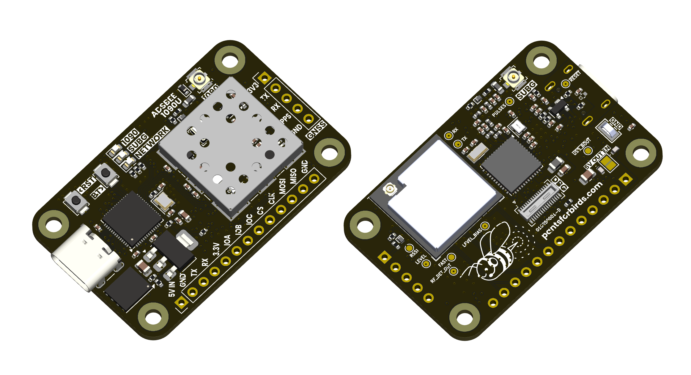 Proto ufl match board, from the project README