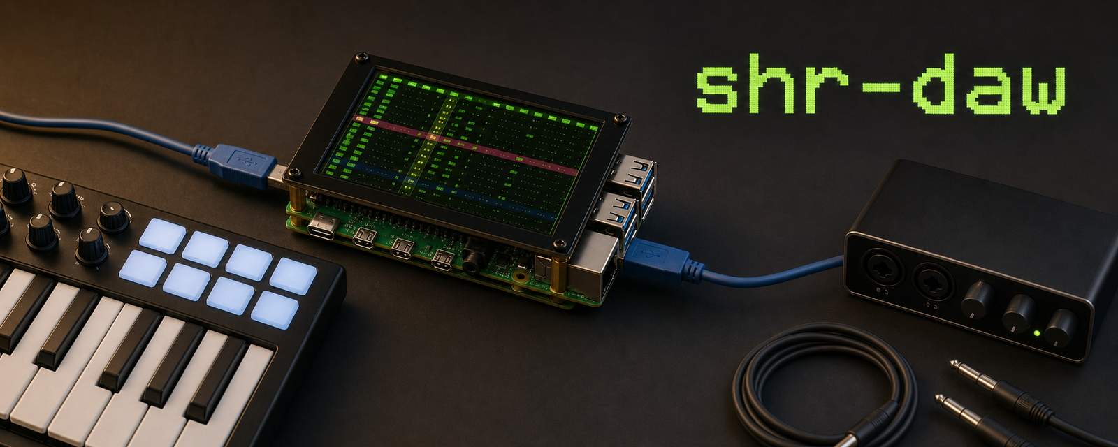 SHR-DAW Raspberry Pi music workstation
