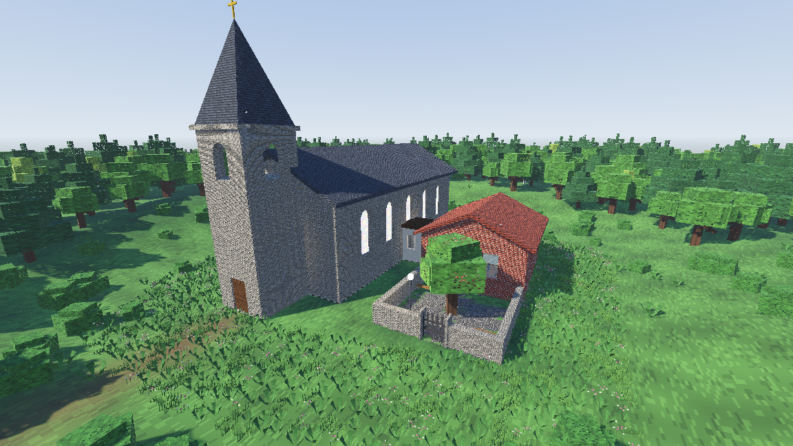 Church and School in Godot