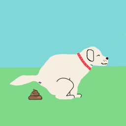 Pooping Dog