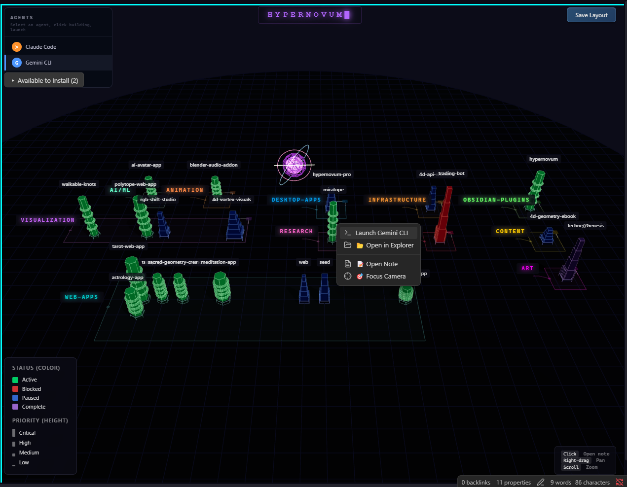 Hypernovum Obsidian Plugin