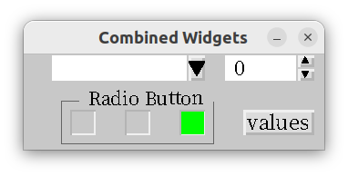 Combined widgets