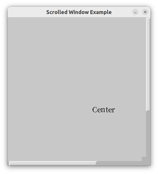 Scrolled window