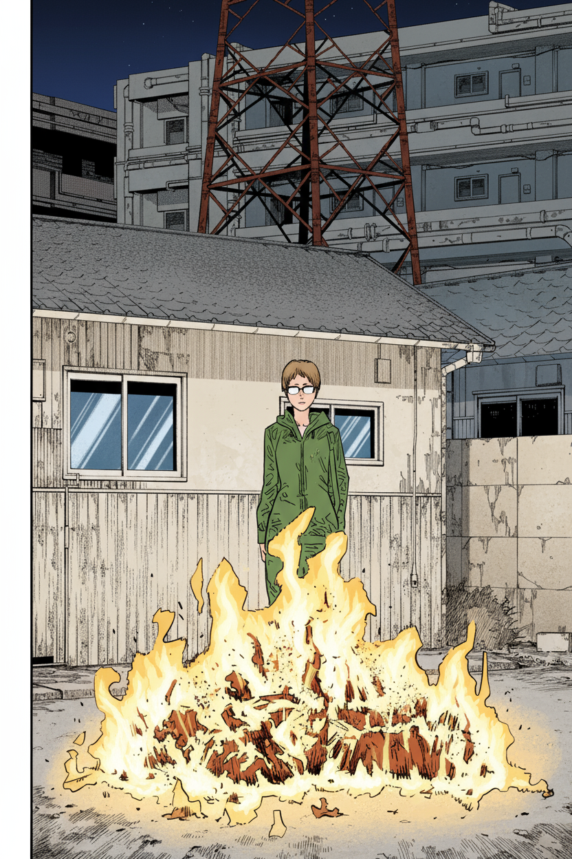 Colorized Manga Panel