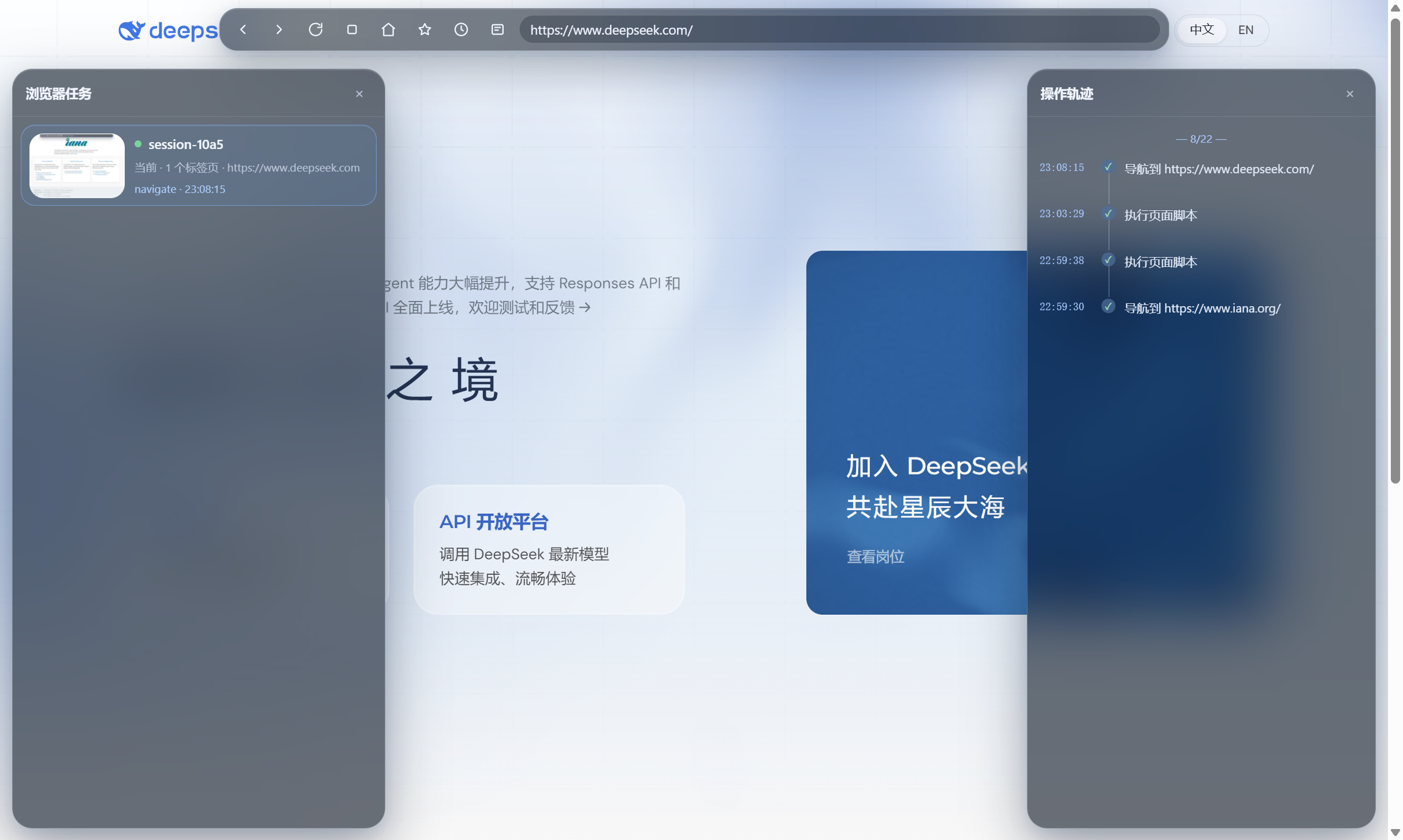 dsh-browser-plus 任务工作区