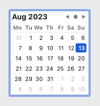 CalendarPicker