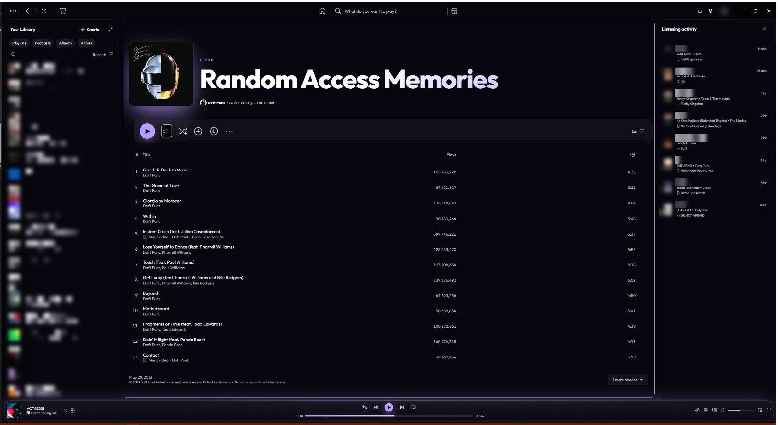 Mirage on an album page