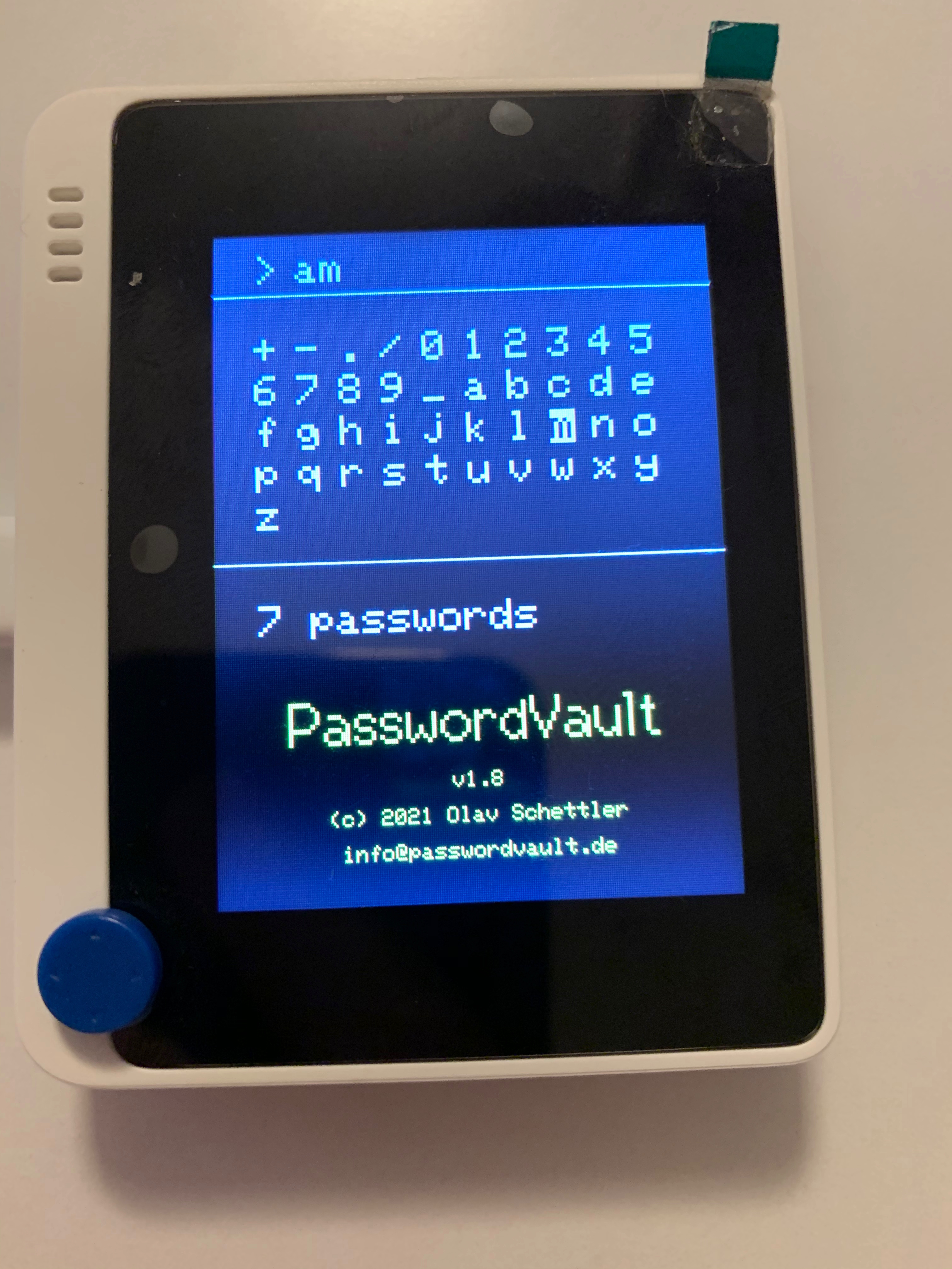 The filter screen with some letters entered