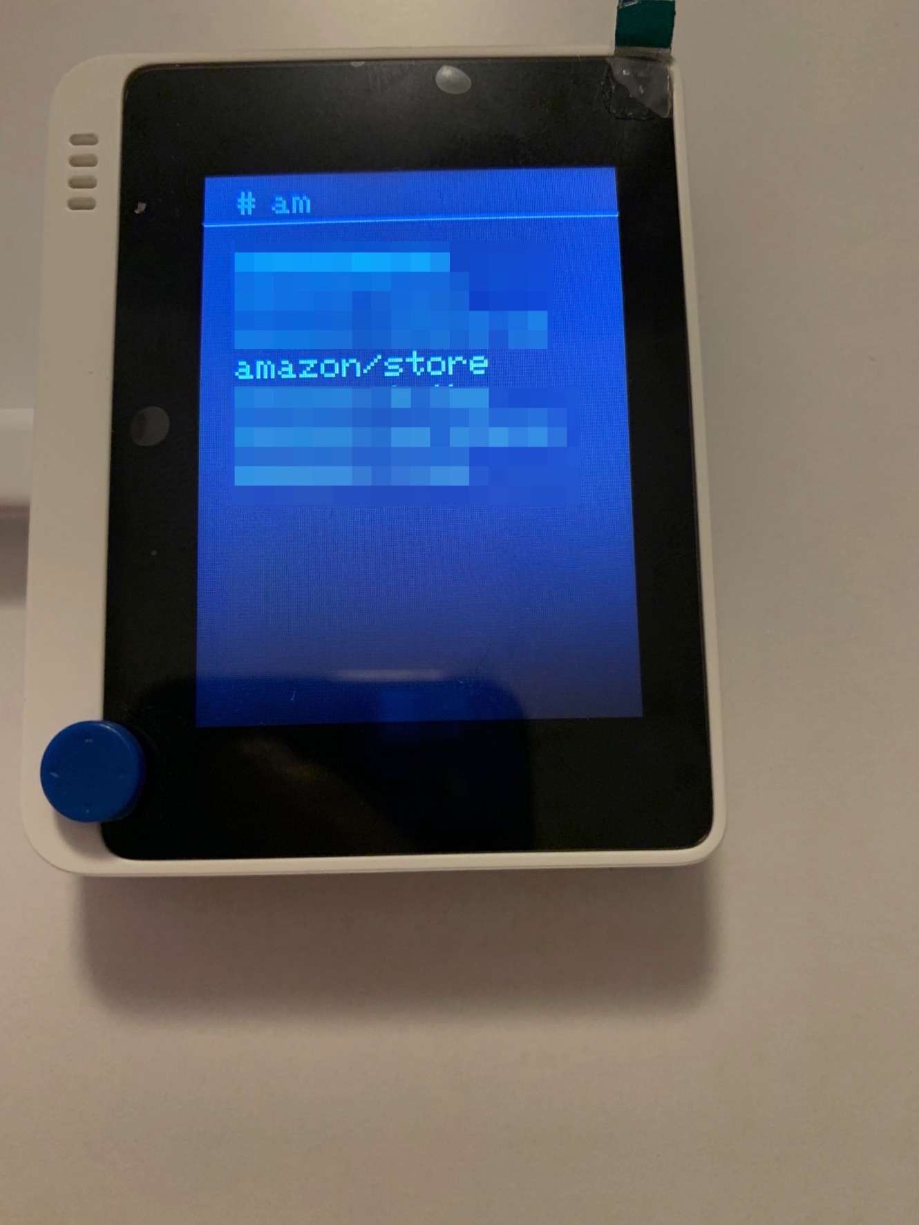 The list screen with a filtered list