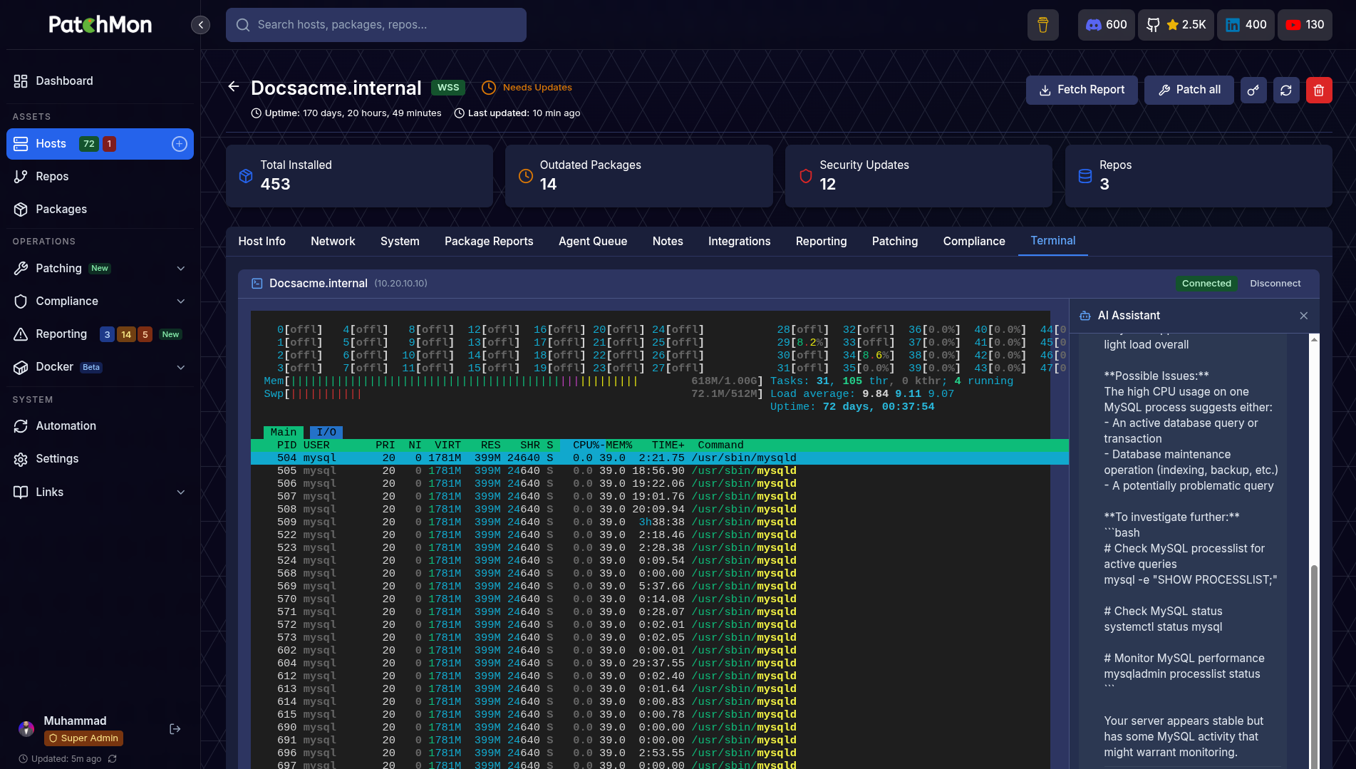 AI Terminal Assistant Screenshot