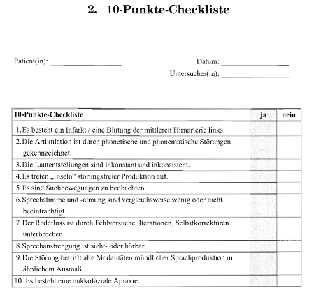 10-Punkte-Checkliste