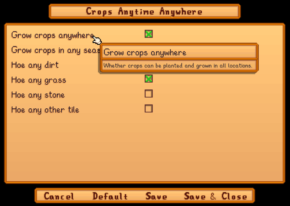 Crops Anytime Anywhere - 四季皆可种植