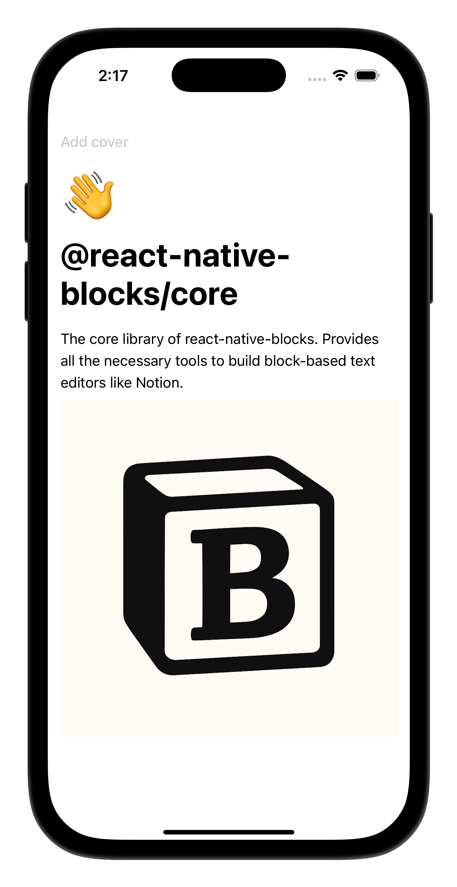 @react-native-blocks/core - npm
