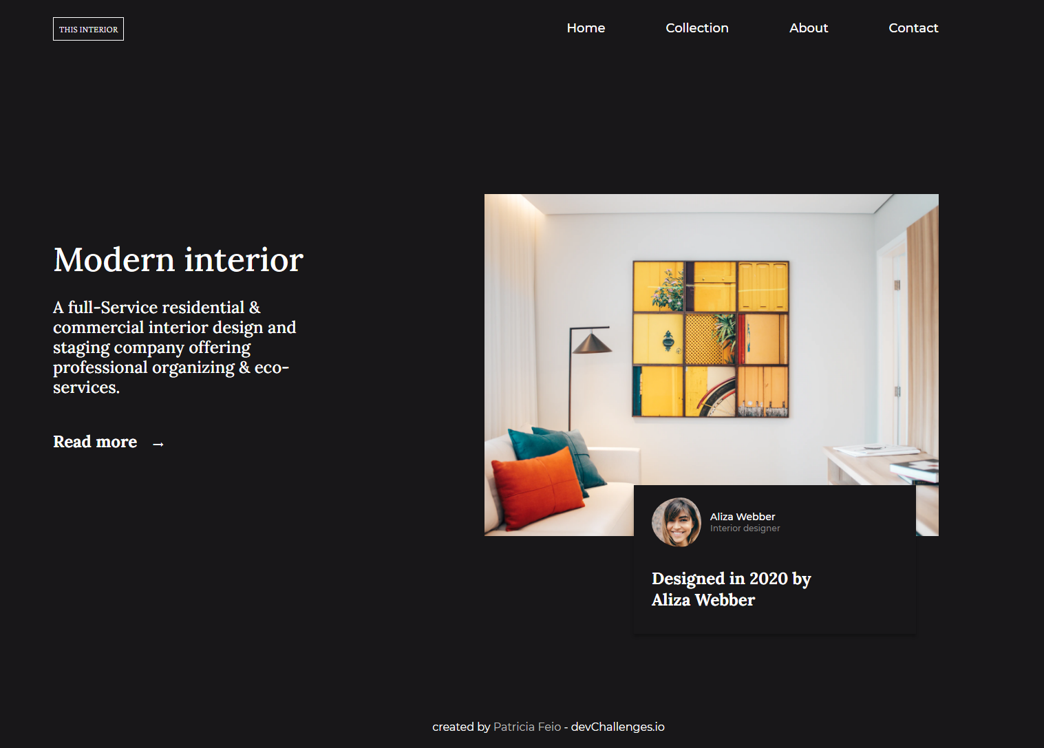 GitHub - PatriciaFeio/devchallenges_interior-consultant: devChallenges ...