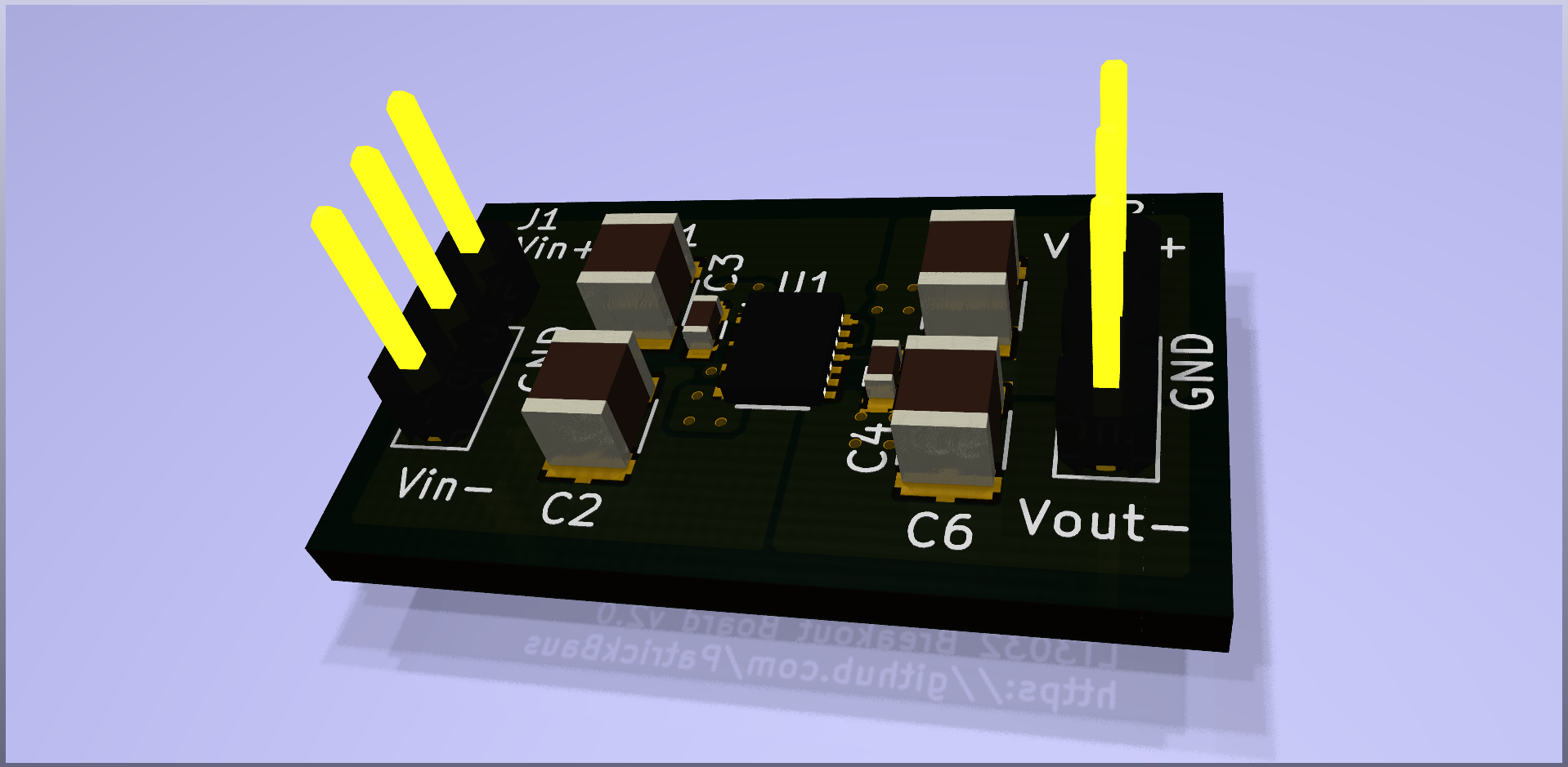 LT3032 breakout, from the project README