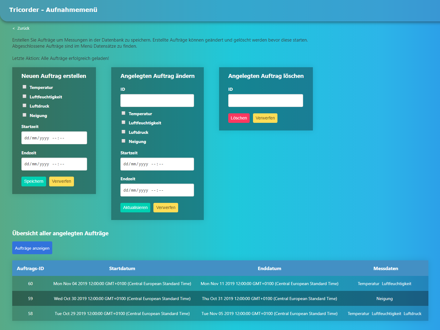 GitHub - PattyFrei/tricorder: Small web stack which can process user ...