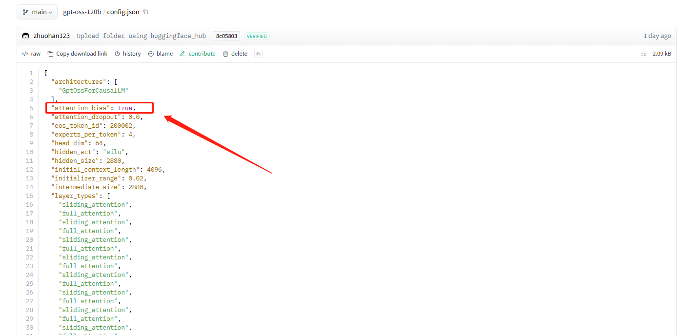 GPT-OSS attention bias True.png