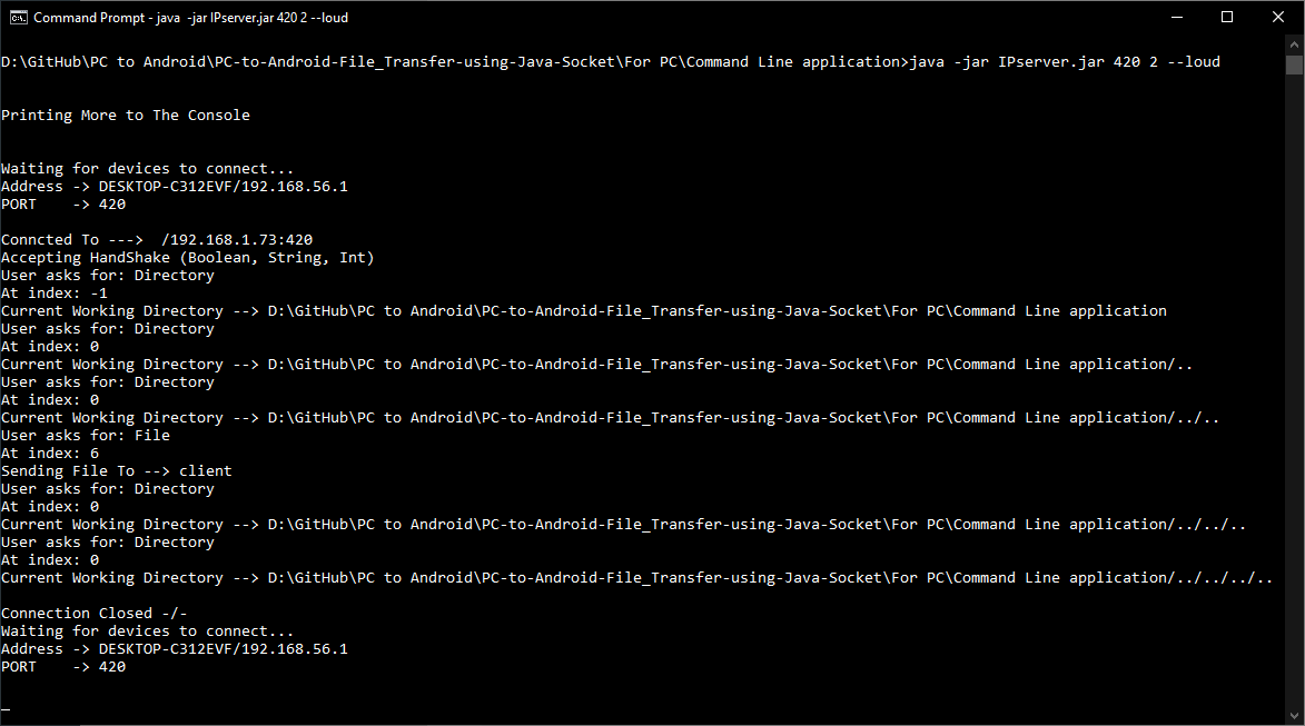 GitHub - myapaulogy/PC-to-Android-File_Transfer-using-Java-Socket: This ...
