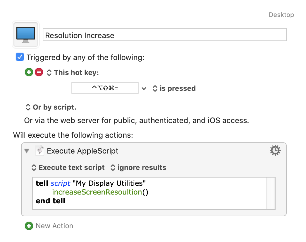 Increment Resolution Macro