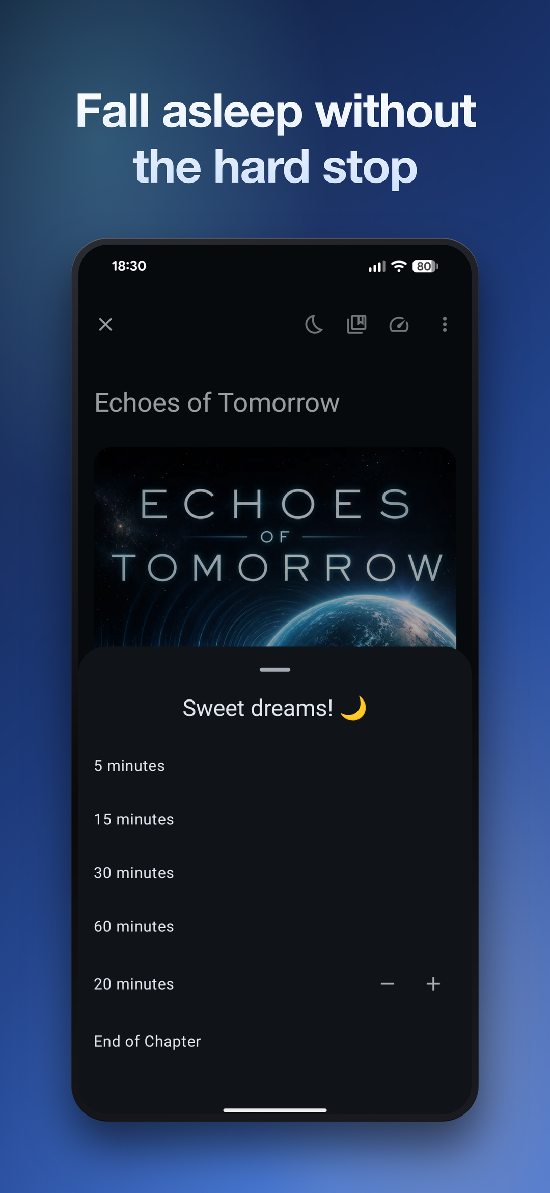Voice sleep timer