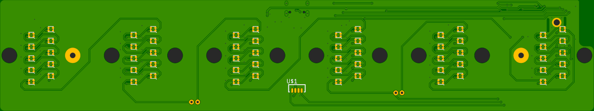 Pictured is the top of the circuit board