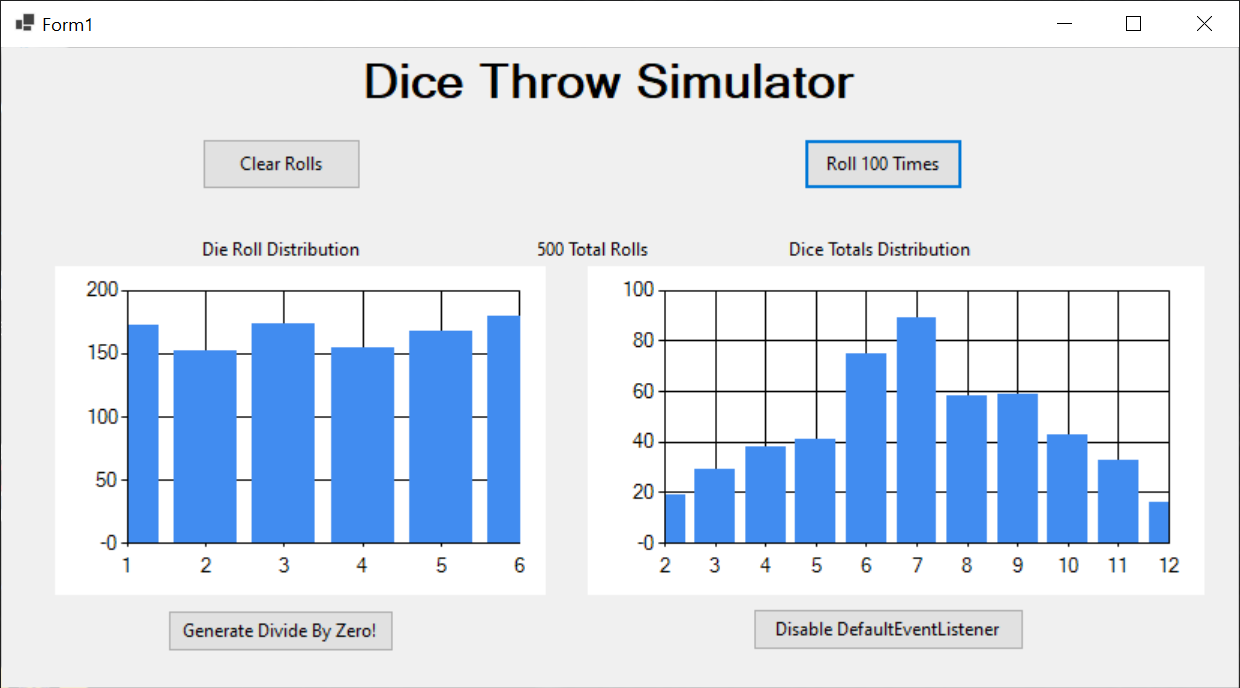 Dice Throw Simulator