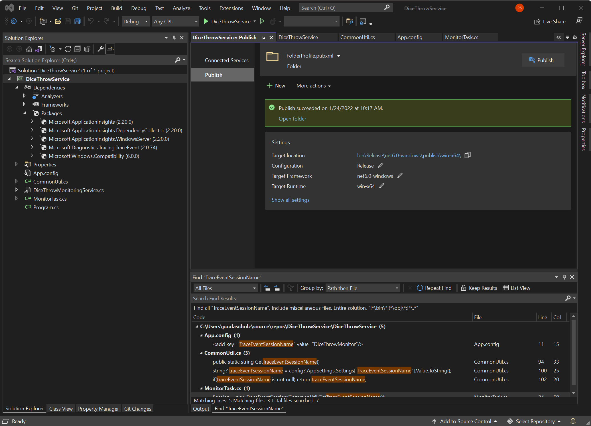 Visual Studio Publish