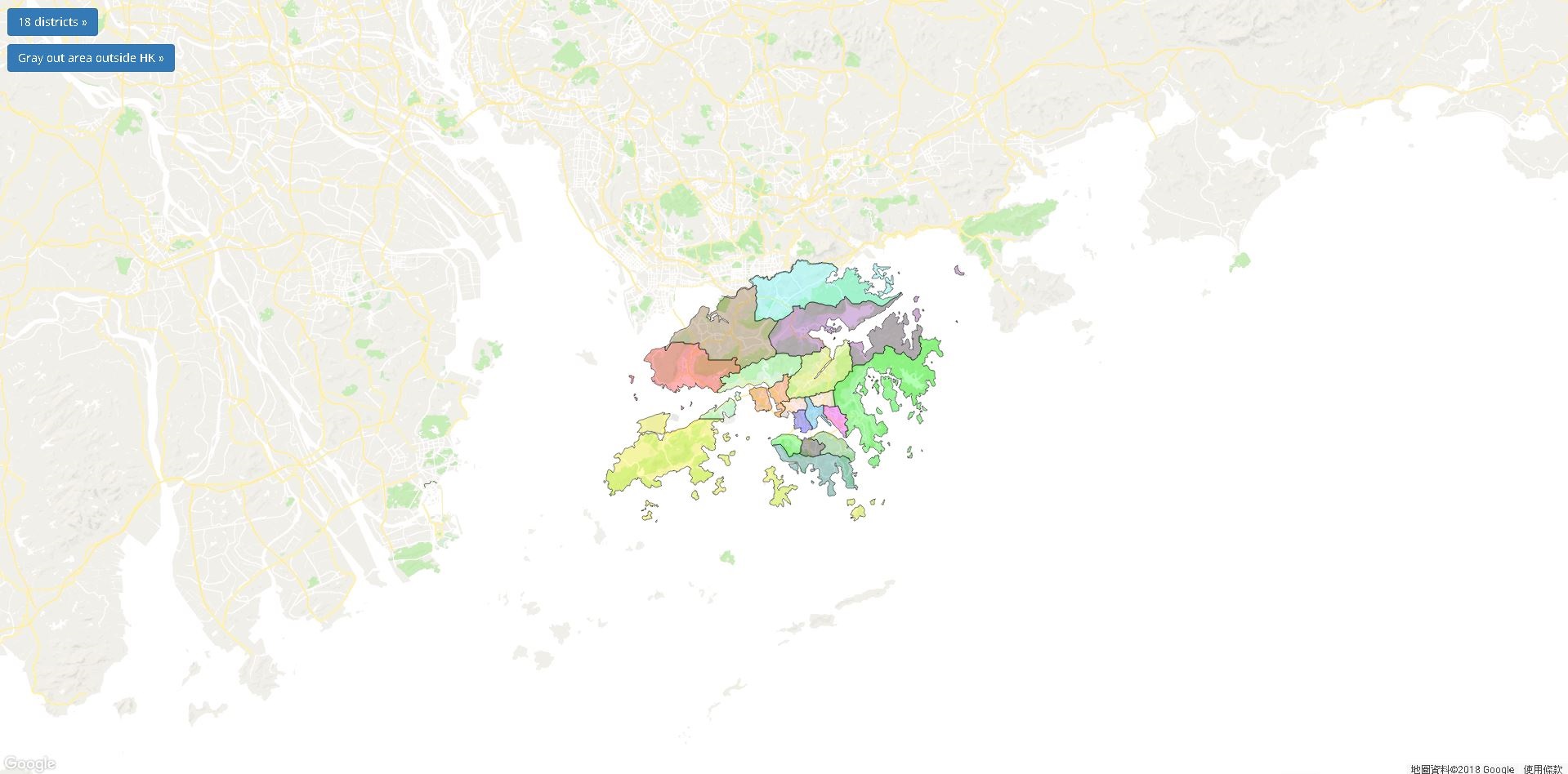 GitHub - Paulkit/HKMap: HKMap - Google Map that highlight 18 districts ...