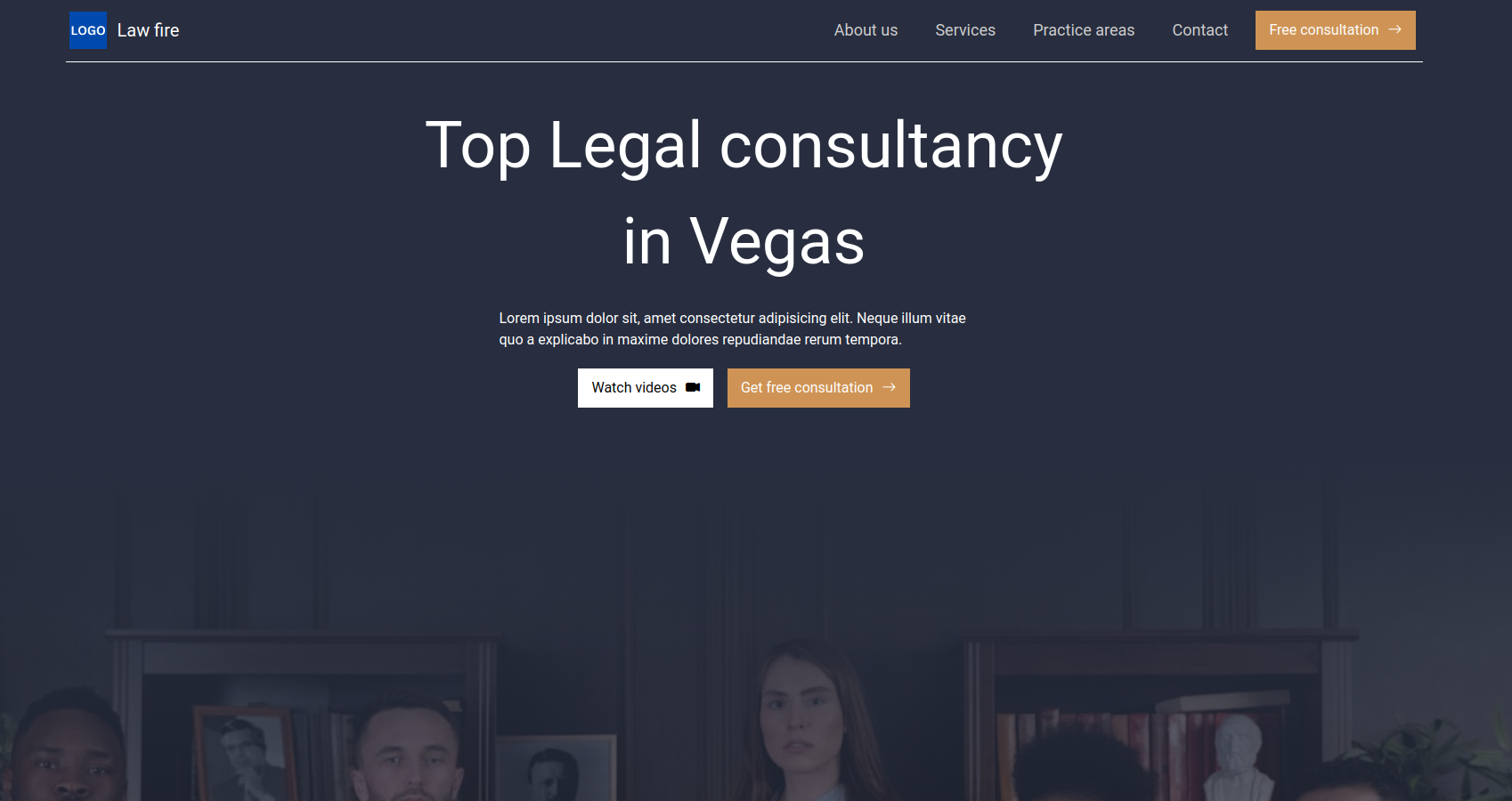lawyer landing page