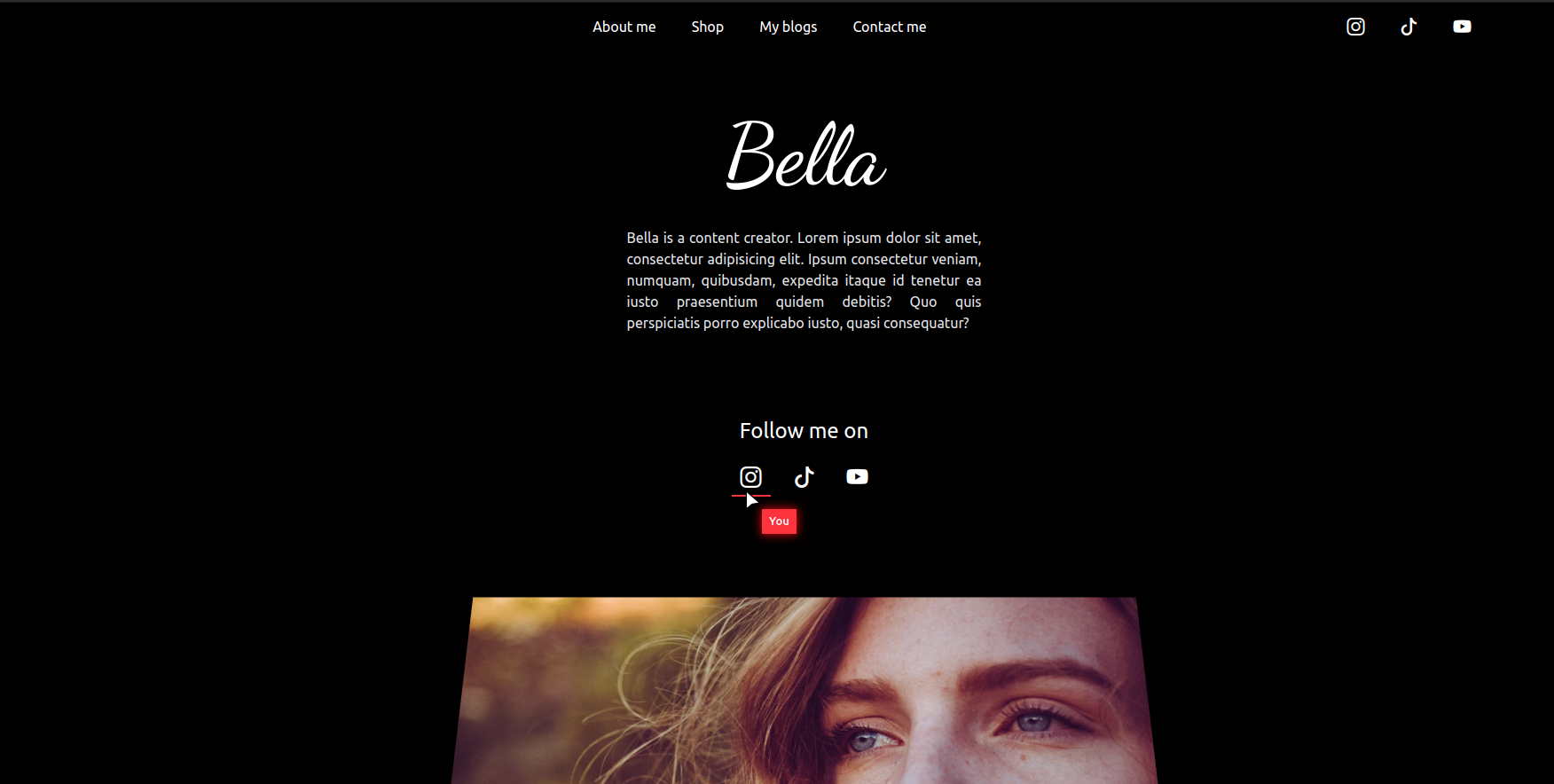 portfolio landing page