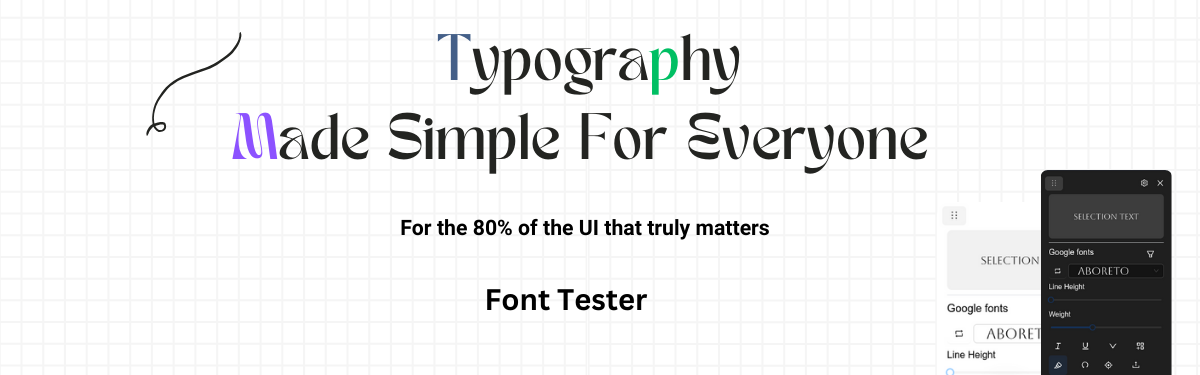 font tester logo