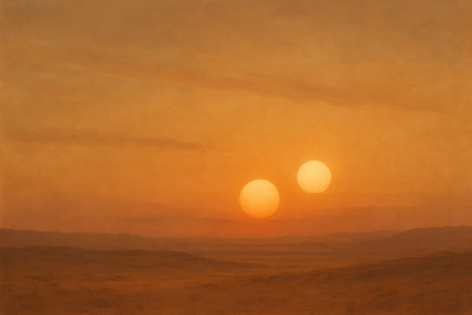 Star Wars twin sunset sky