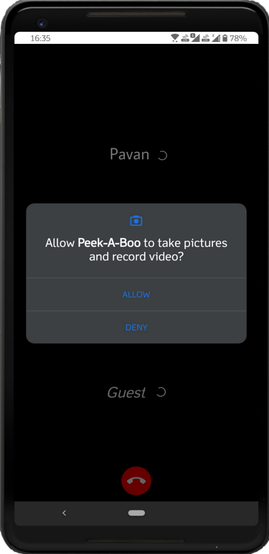 Video chat Permissions