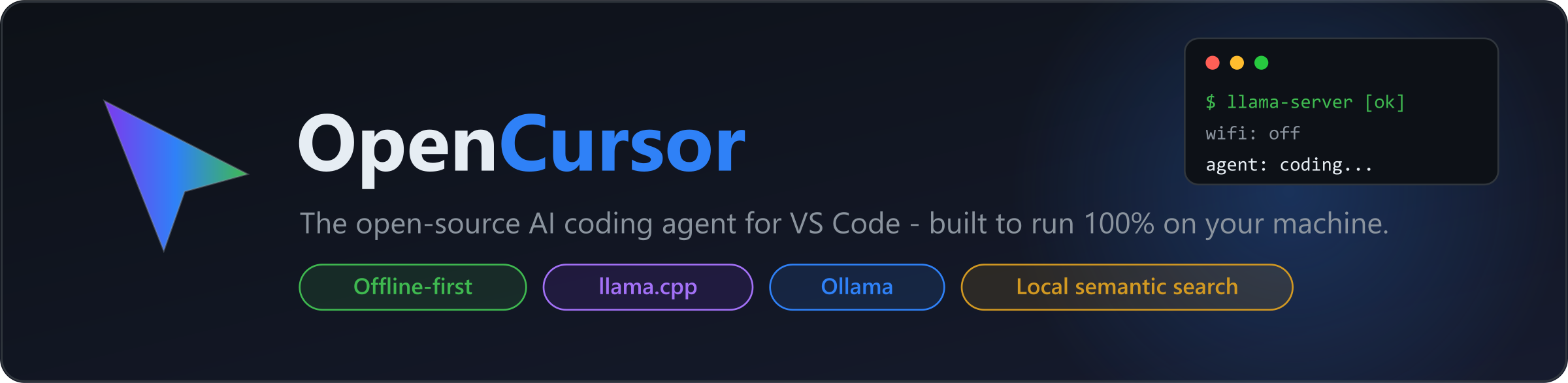 OpenCursor — the open-source AI coding agent for VS Code