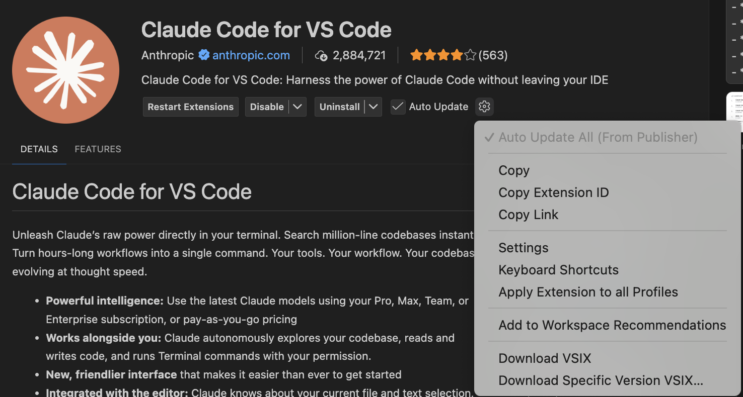 Claude Code Extension Settings