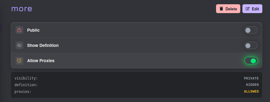 Allow Proxies