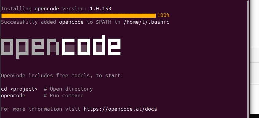 OpenCode Welcome