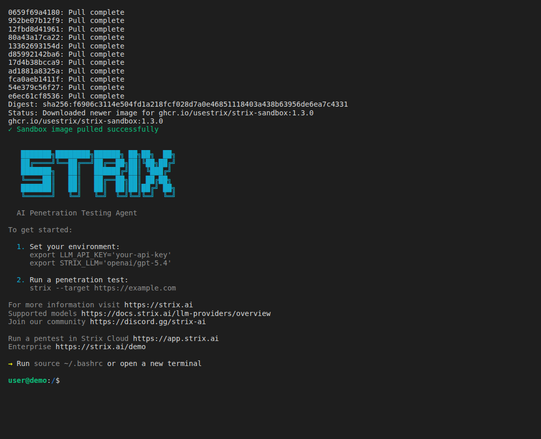Strix installer finished