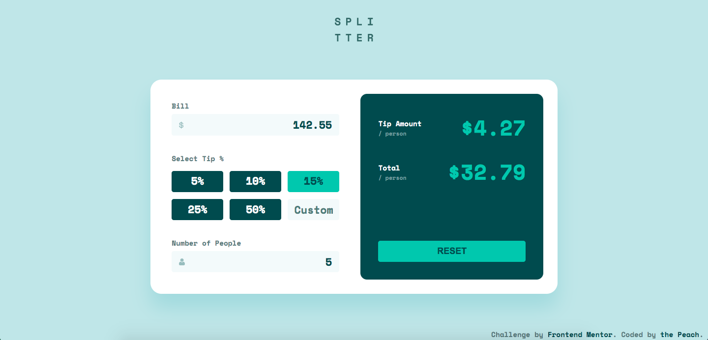 GitHub Peac H 19 Tip Calculator Tip Calculator App   Screenshot 