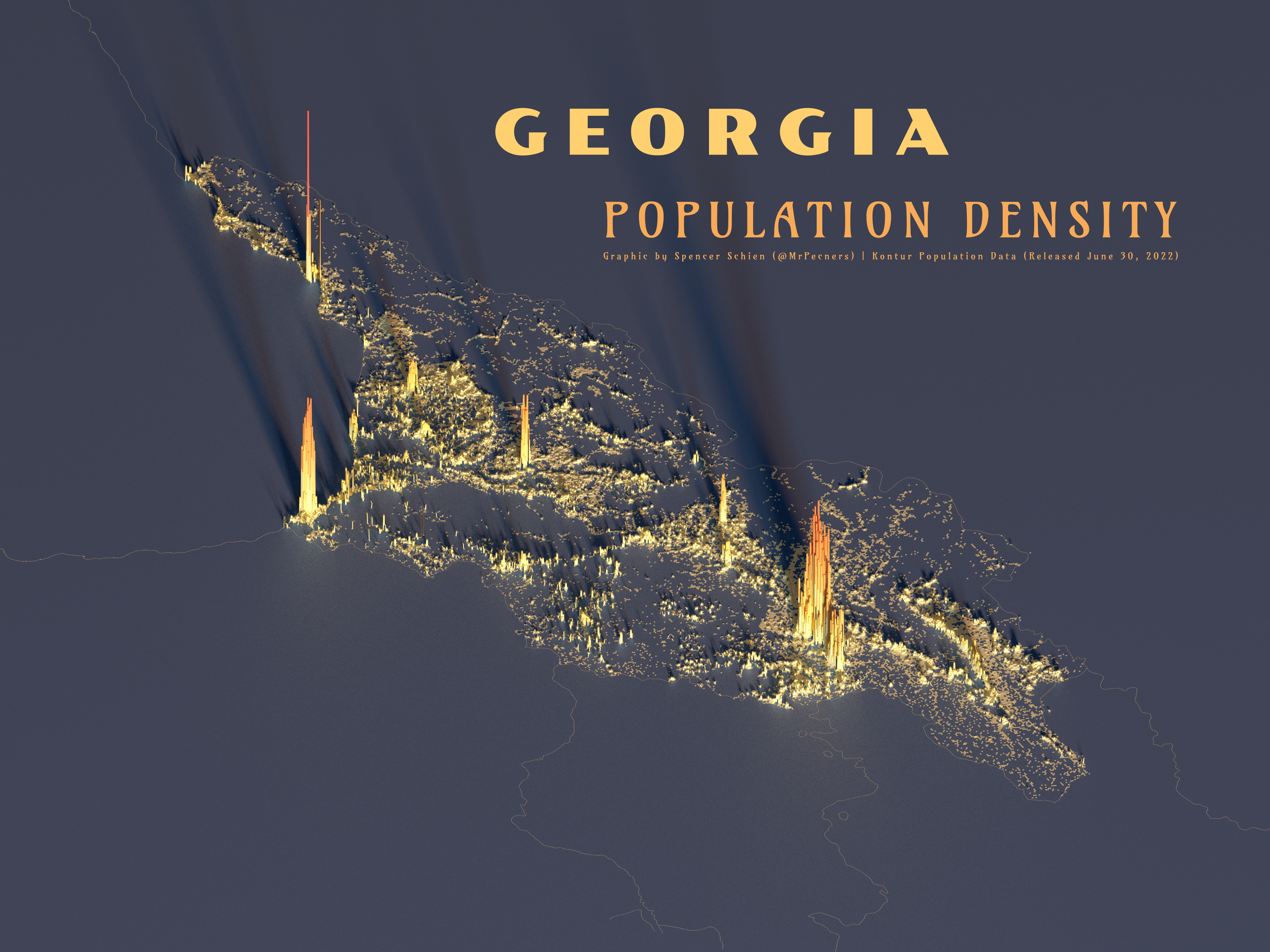 Georgia (Country) Population Density