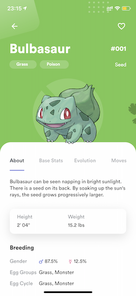 Pokemon Info - About