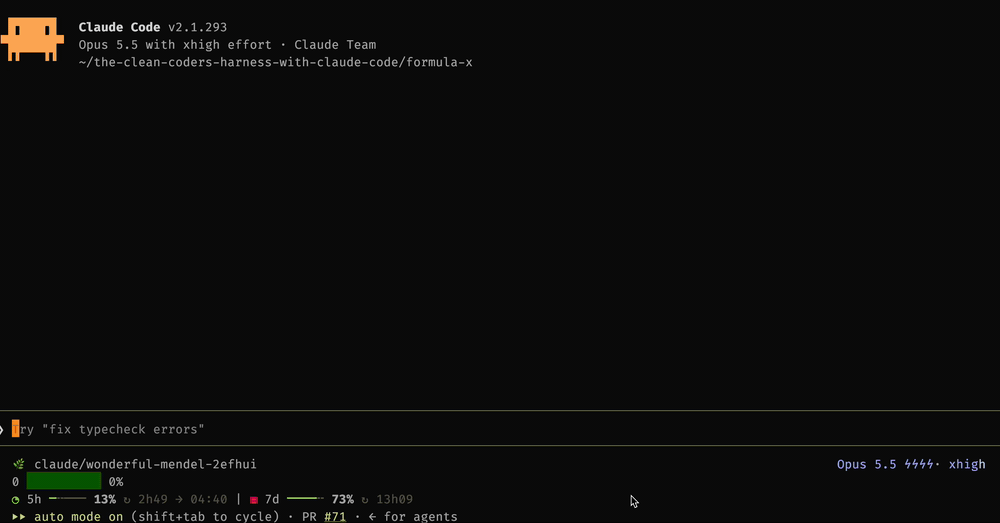 model-effort-switcher demo: cycling model, effort and ultracode with the keyboard