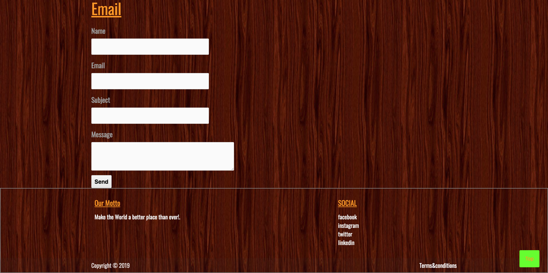 Wireframe / Site Diagram